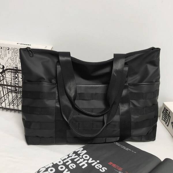 

Minimalist Large Capacity Tote Bag, Black
