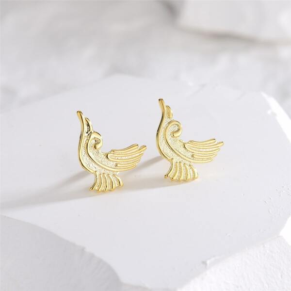 

2pcs Simple Design Brooch, Gold
