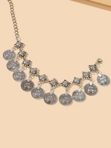 Vòng đeo chân trang trí cổ điển - Bạc - Xem 2