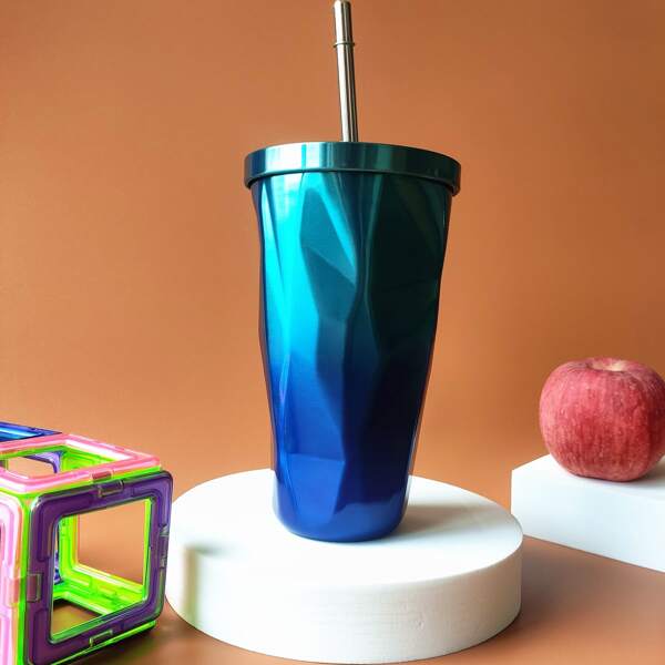 

1pc Metallic Tumbler, Blue
