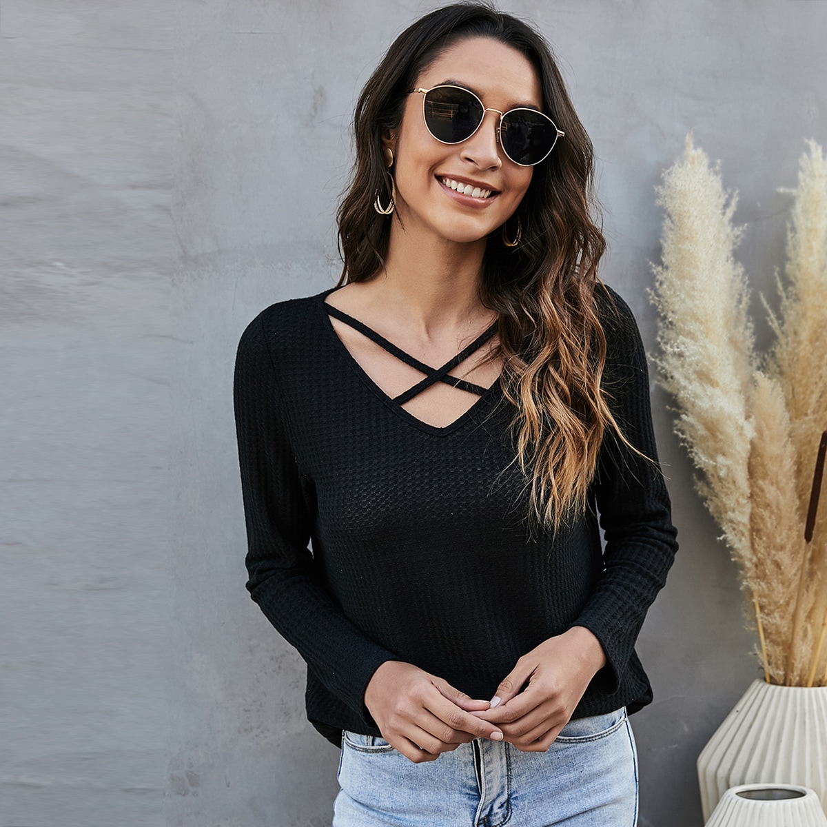 Вязаная футболка