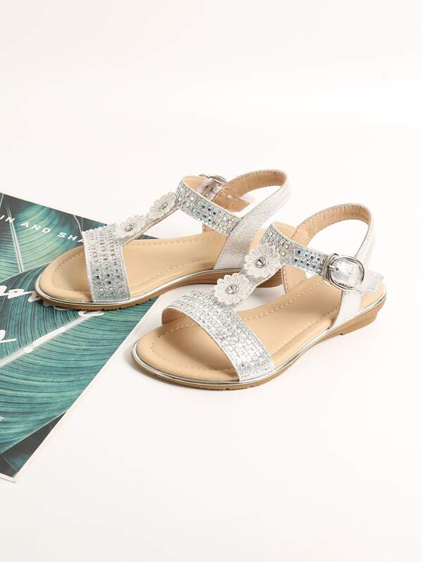 Sandalias Tira Velcro Diseño De Lentejuelas Blanco Shein Sandalias Tira Velcro Diseño De Lentejuelas Blanco Shein