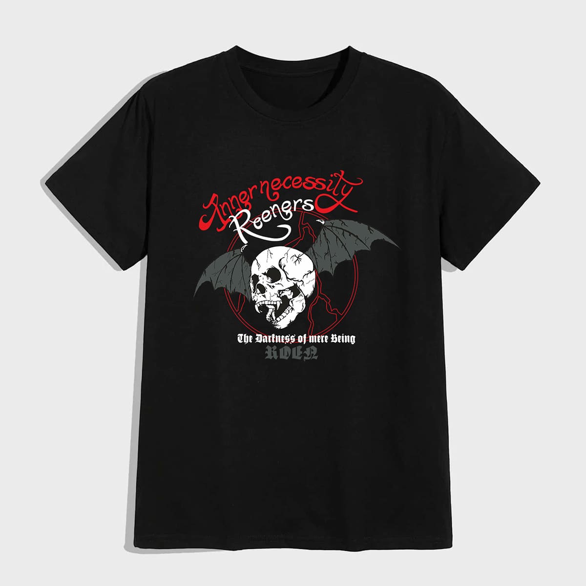 

Guys Letter Skull Graphic Tee, Black