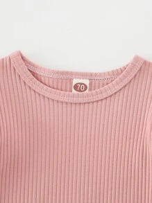 Đồ bộ em bé Nơ Bướm màu trơn Dễ thương - Bụi hồng - Xem 5