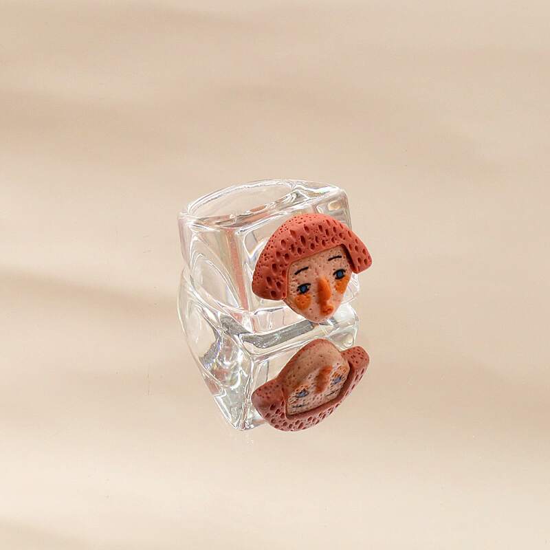 

Cartoon Figure Decor Ring, Multicolor