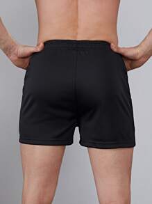 Manfinity Fitness Quần short thể thao co giãn phản quang phong cách bạn trai Quần short tập gym Quần short chạy bộ Quần short chạy bộ cho nam Quần short chạy bộ nam Quần short tập gym nam Quần short tập gym nam - màu đen - Xem 2