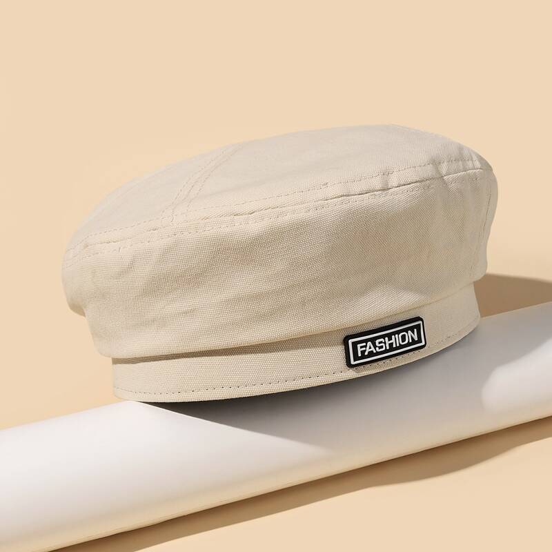 

Letter Label Decor Beret, Beige