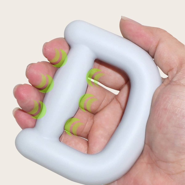 

D Shaped Training Grip, Light grey