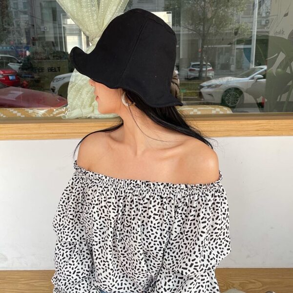 

Solid Bucket Hat, Black