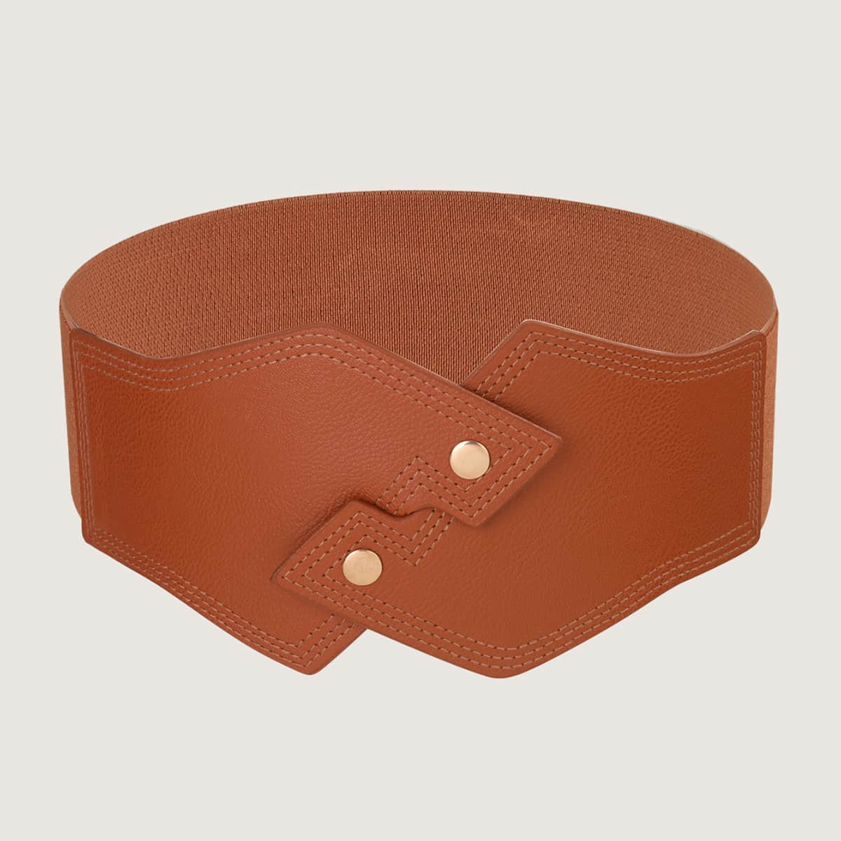 

1pc Wide Belt, Brown
