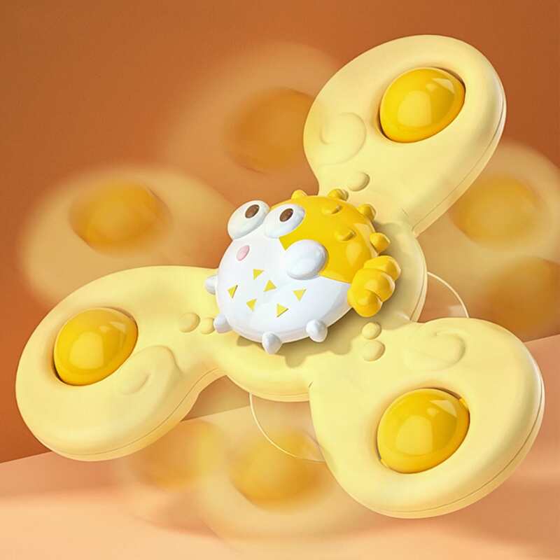 

1pc Cartoon Design Fidget Spinner, Yellow