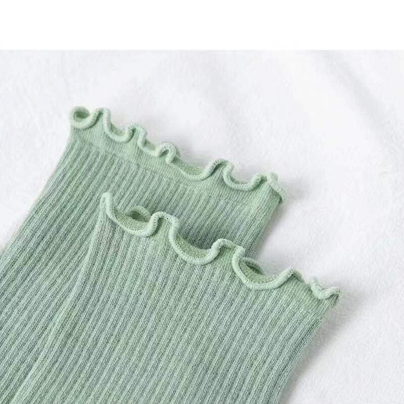 

Lettuce Trim Crew Socks, Green
