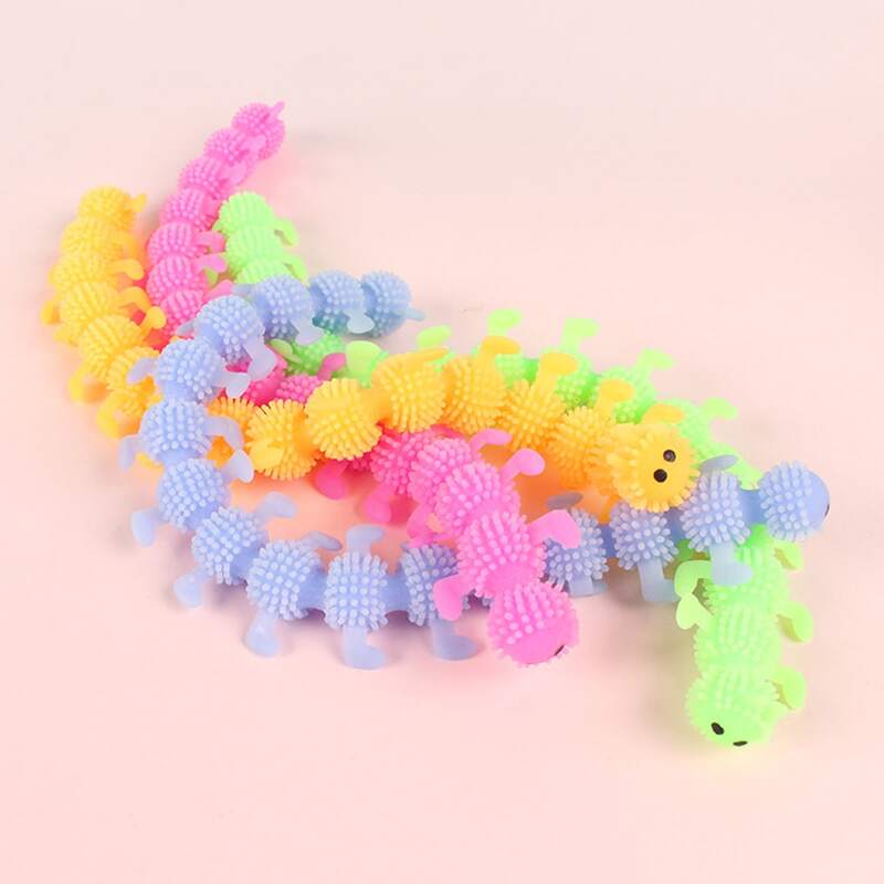 

1pc Random Caterpillar Elastic Toy, Multicolor
