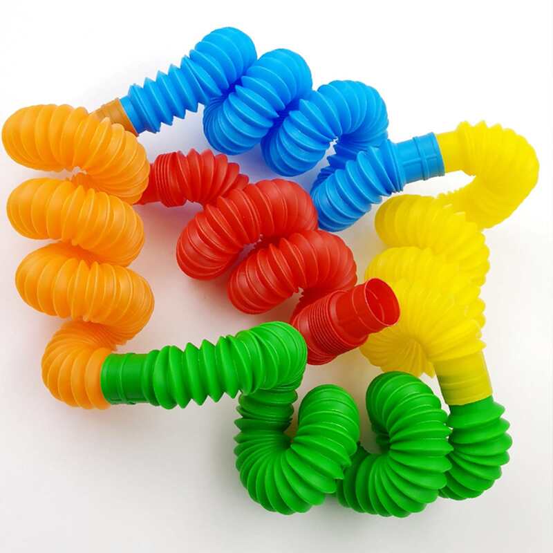 

3pcs Random Color Soft Pipe Toy, Multicolor