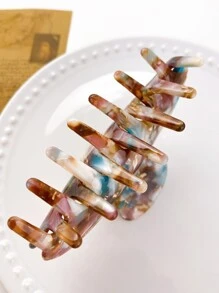Clipe de Cabelo Estilo Boho em Blocos de Cor, Presilhas, Clipes de Cabelo, Pinças de Cabelo, Grampos de Cabelo, Pinças de Cabelo, Clipe Pega Cabelo