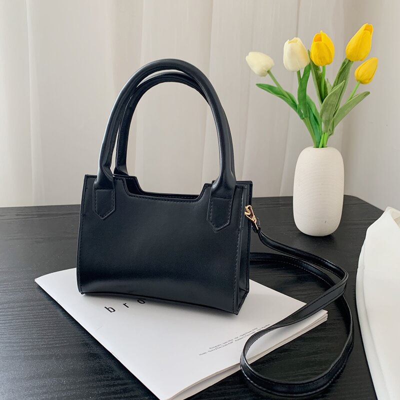 

Minimalist Satchel Bag, Black
