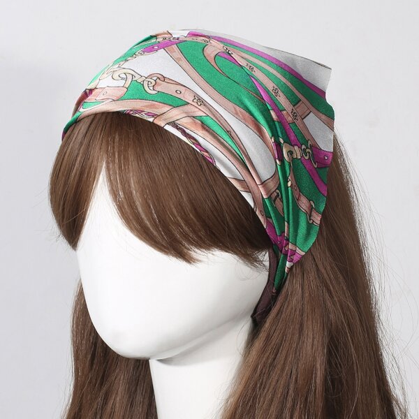 

Colorblock Hair Band, Green