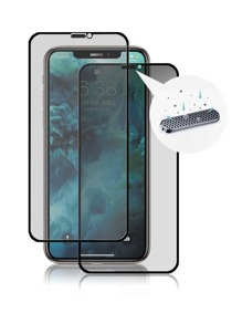 2pcs Full Screen Anti-Spy & Privacy Protection, Metal Dust-Proof Screen Protectors, Anti-Scratch, Protect Personal Privacy, 9H Hardness, Full Coverage, Silk Screen Privacy Anti-Peeping, High Aluminum Glass, Compatible With Iphone 16 Pro Max/16 Plus/16 Pro/16/15/15 Plus/15 Pro/15 Pro Max/14 Pro Max 13 Mini 12 11 X XR XS MAX 7 8 8P 8+ Series - Black - View 7