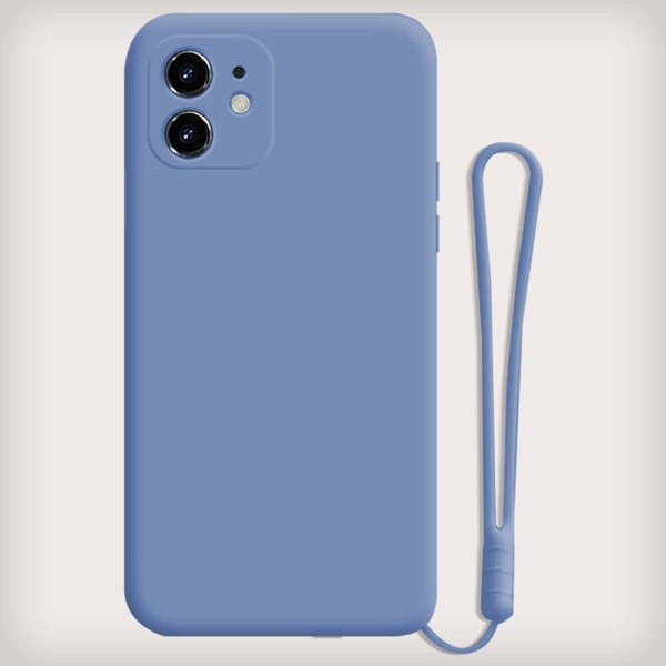 

Plain Phone Case With Lanyard, Dusty blue