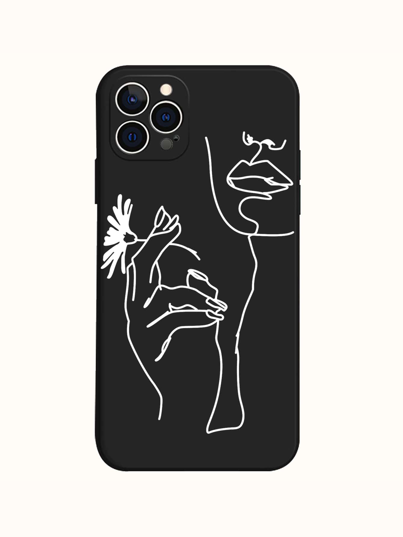Abstract Art Phone Case - Black - View 1