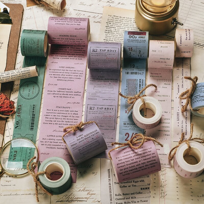 

1roll Random Pattern Washi Tape, Multicolor