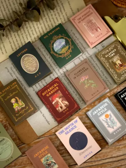 1 Stück zufälliges Materialpapier mit Vintage Muster