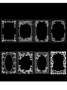 8張隨機混合圖案材料紙 - 彩色 - 查看 4