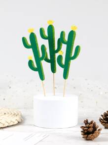 3 Pieces Decoration De Gateau Cactus Anniversaire Mode En Ligne Shein France