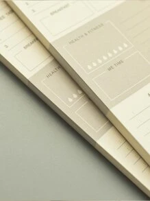 1pc Sổ lịch trình hàng tuần - Nhiều màu - Xem 3