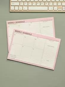 創意便利貼筆記本計畫冊便簽簿,1入組 - 彩色 - 查看 1