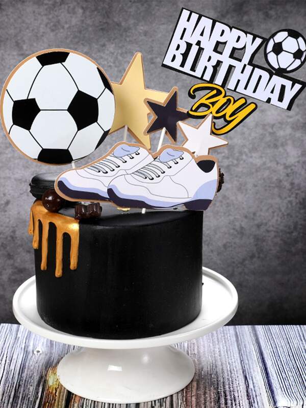 1 Set Decoration De Gateau Football Mode En Ligne Shein France