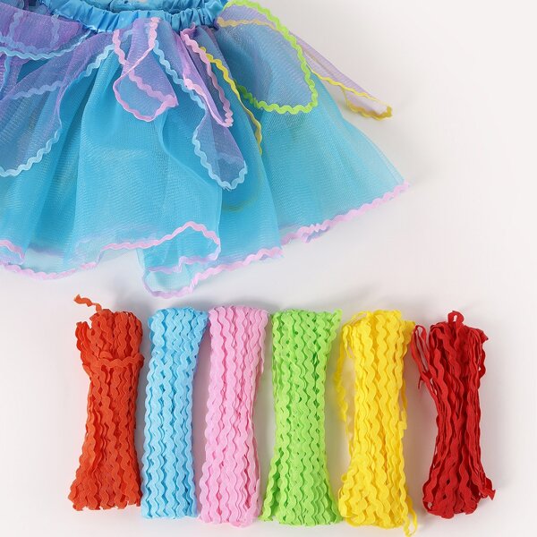 

1pc Random Color DIY Wave Webbing, Multicolor