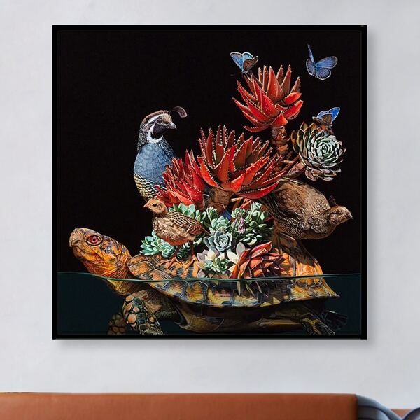

Tortoise Print DIY Diamond Unframed Painting, Multicolor
