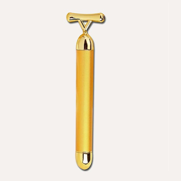 

1pc Facial Beauty Instrument Massager, Gold
