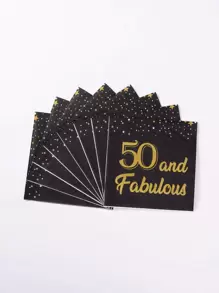 20 peças de guardanapo para festa de aniversário - Multicolorido - Ver 1