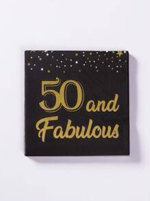 20 peças de guardanapo para festa de aniversário - Multicolorido - Ver 2