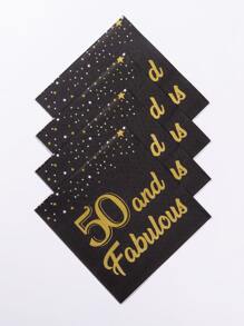 20 peças de guardanapo para festa de aniversário - Multicolorido - Ver 3