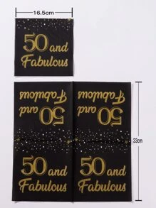 20 peças de guardanapo para festa de aniversário - Multicolorido - Ver 4