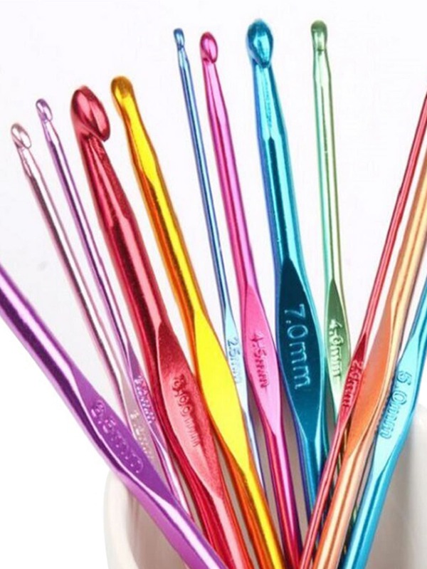 12入組隨機色勾織鉤