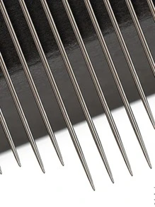 12pcs 45mm Self Threading Needle, Embroidery Needles For Hand Sewing, Easy Side Threading, Stainless Steel Stitching Tools - Multicolor - View 6