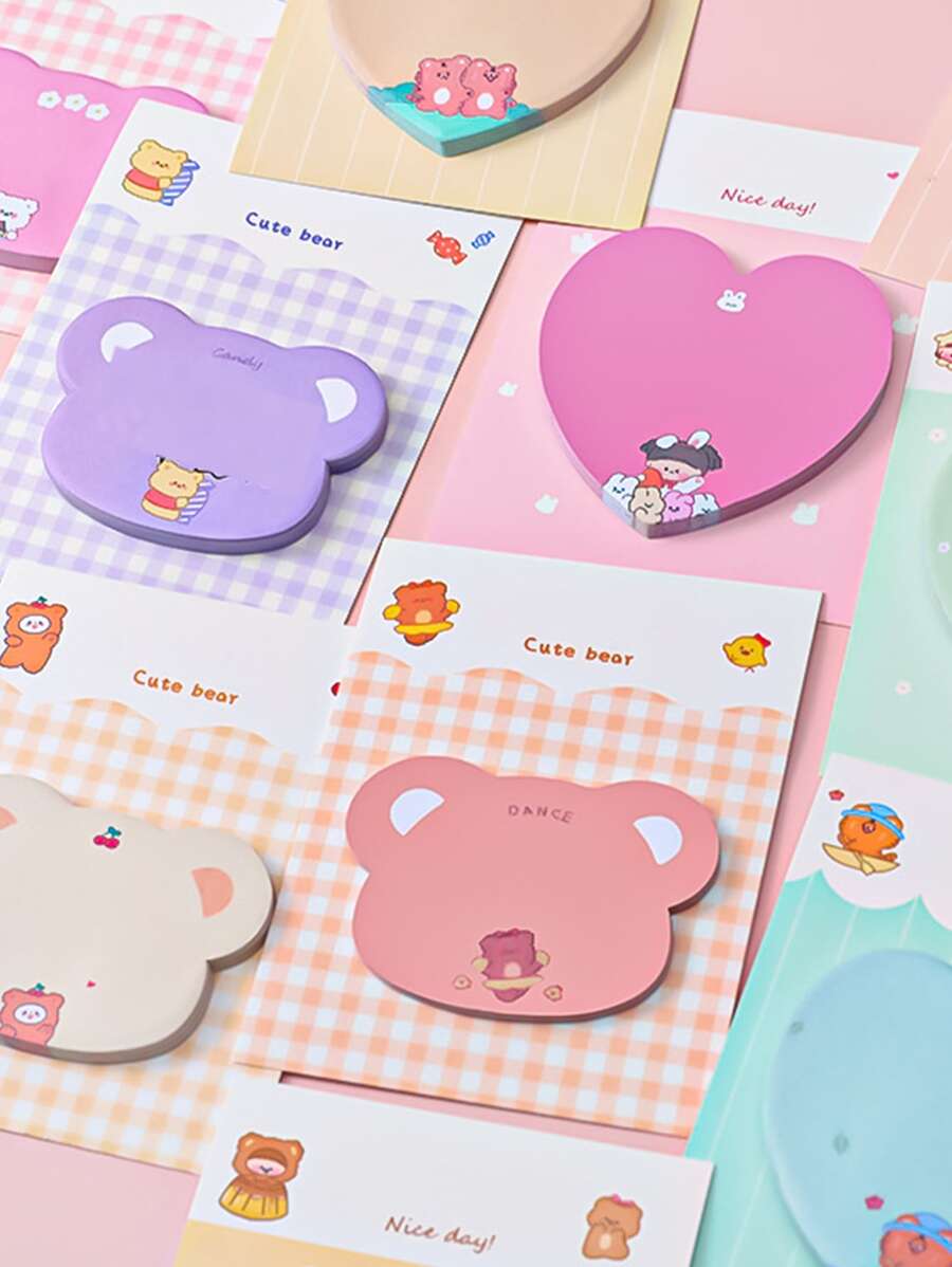 1pc Hoạt hình Đồ họa Lưu ý Ngẫu nhiên - Nhiều màu - Xem 1