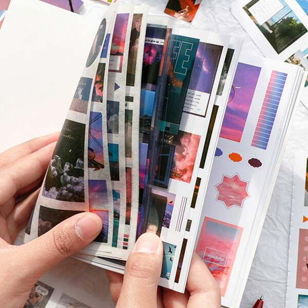 

20sheets Mixed Pattern Random Sticker, Multicolor