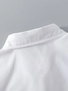 學院前紐扣格子男童（小）兩件套