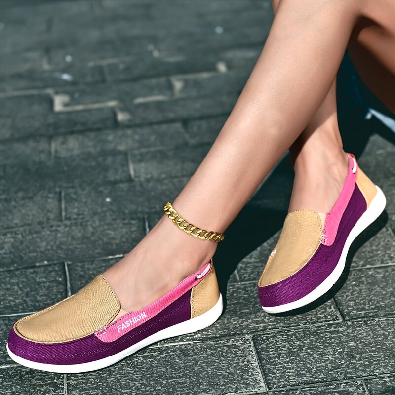 

Colorblock Slip On Sneakers, Khaki