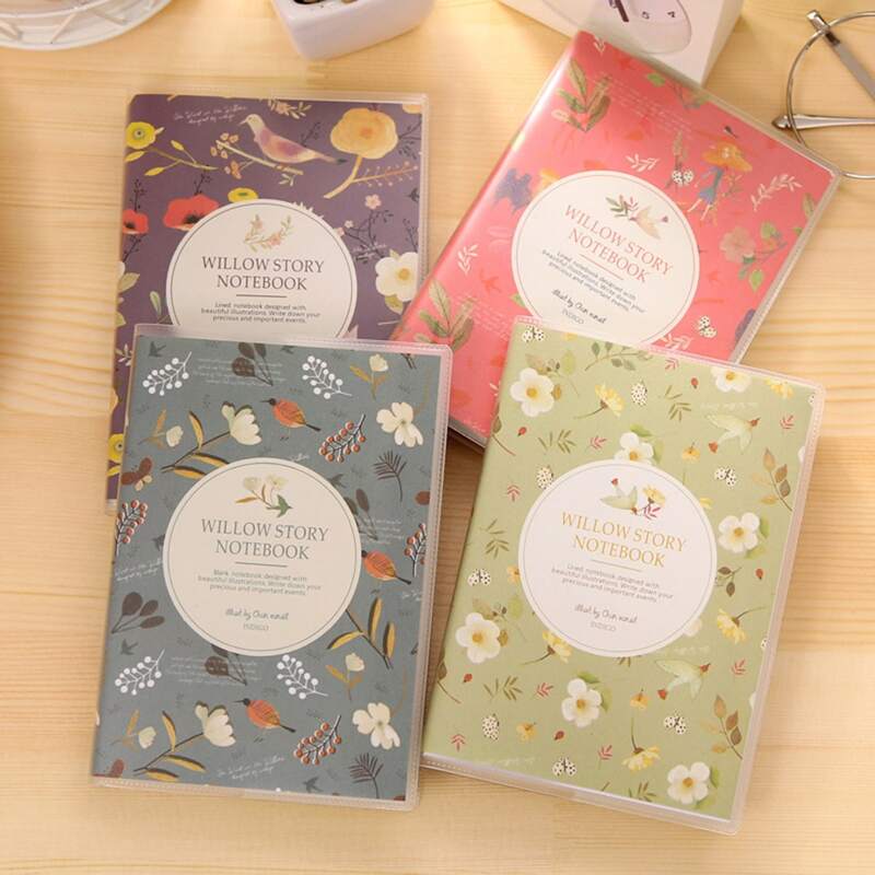 

1pc Flower Print Random Notebook, Multicolor