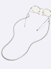 金屬眼鏡鏈 - 銀色 - 查看 2