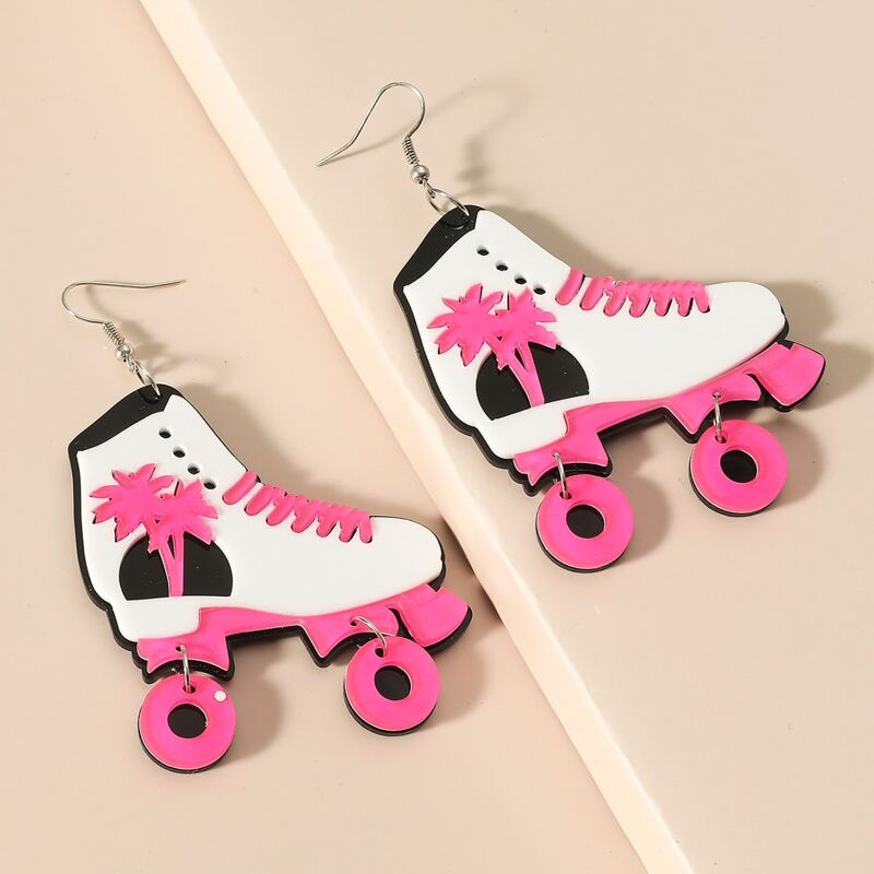 

Skate Charm Drop Earrings, Multicolor