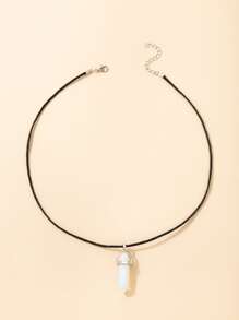 3入組石頭吊墜項鍊 - 彩色 - 查看 4