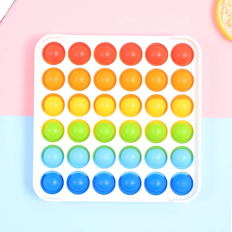 

Square Push Pop Bubble, Multicolor