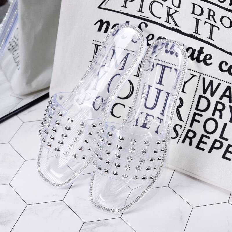 

Rhinestone Decor Slides, Clear